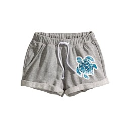 Grey shorts with turtle
